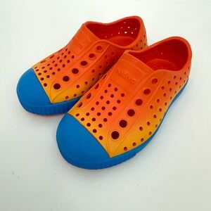 Native Kids Jefferson Sugarlite Ombre Laflame Orange Blue‎ Size 6 Toddler